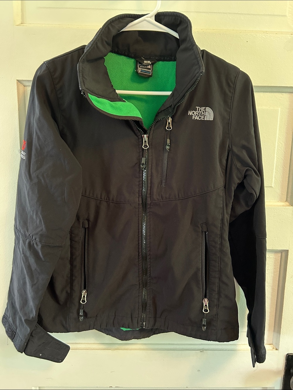 The North Face Black Jacket with Green Lining - Lightweight Shirt Jacket